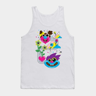 Boy and girl funny illustration Tank Top